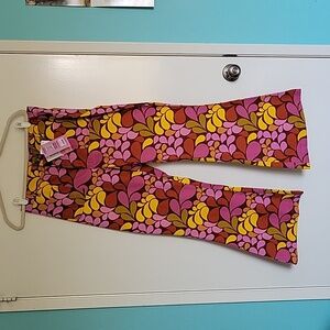 Lucy & Yak print cotton pants bell bottoms flares